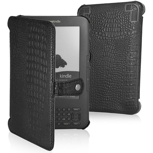 BoxWave Midnight Crocodile Marquee Kindle Case