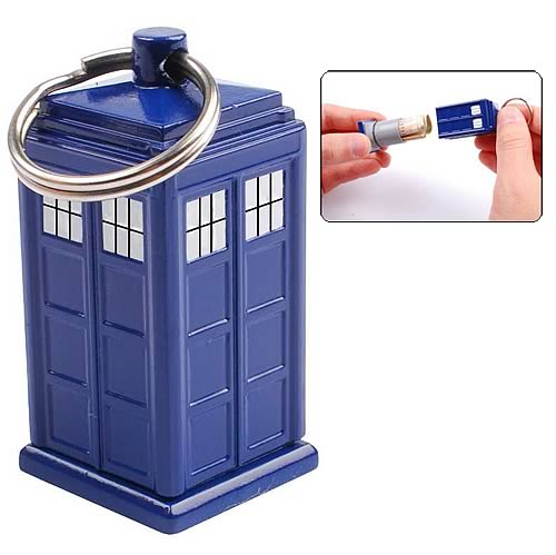 Doctor Who TARDIS Secret Bank Key Chain