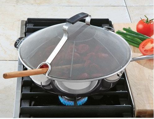 High Domed Stainless-Steel Mesh Splatter Cover