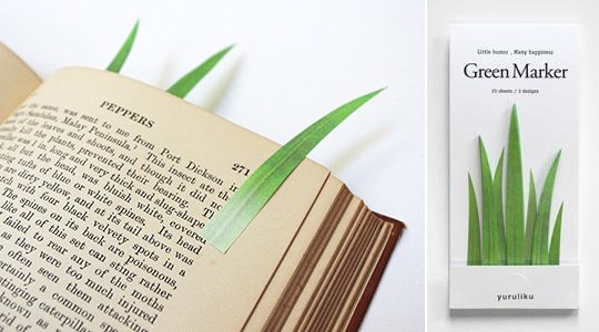 green-marker-grass-bookmark-post-it-page-marker-2