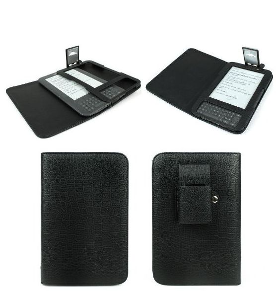 GreatShield Premium Quality Kindle 3G Lighted Leather Case