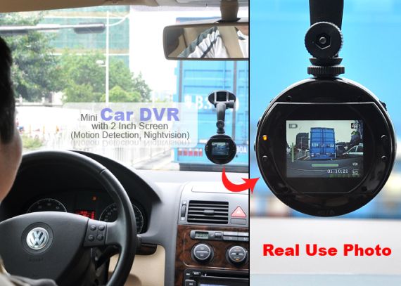 Mini Car DVR with 2 Inch Screen