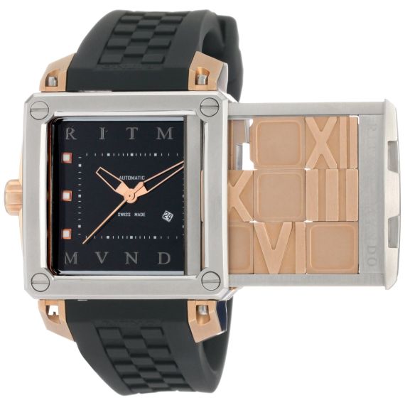 Ritmo Mundo Women's 511/4 SS RG Puzzle Slide Case Automatic Watch