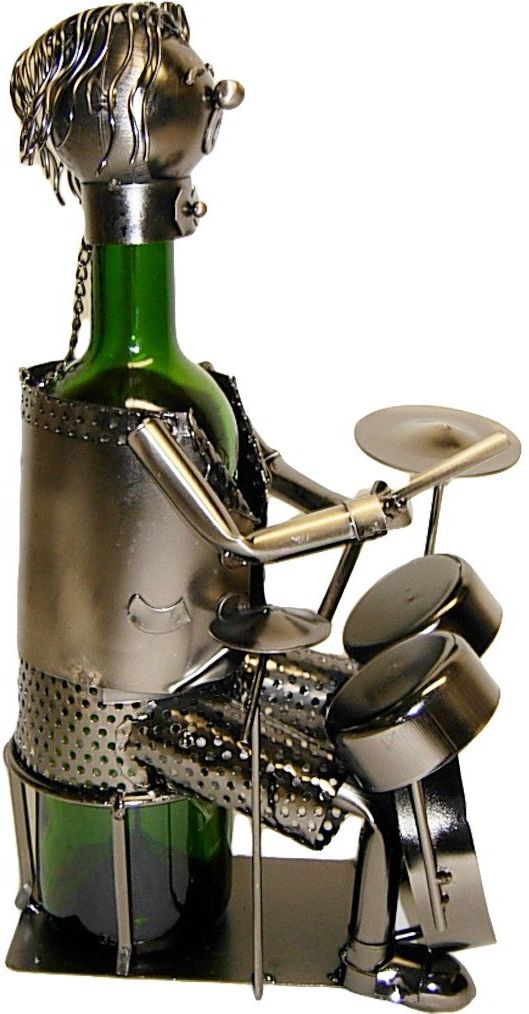 Wine Bottle Holder Drummer Character