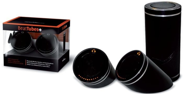 BeatTubes portable powered bluetooth speakers