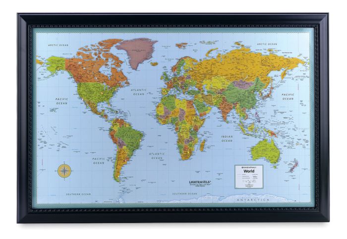 Lighted World Travel Map