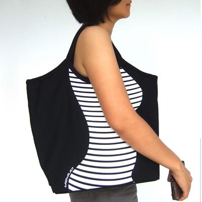 Blue Contour Canvas Bag
