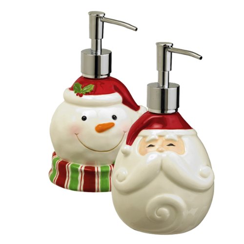 Santa Claus and Snowman Soap Dispenser