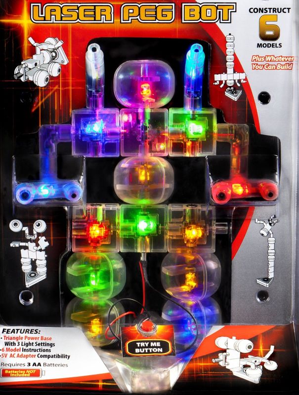 Laser Pegs Robots