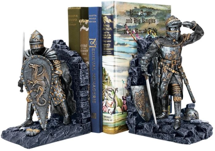 Arthurian Knight Bookends