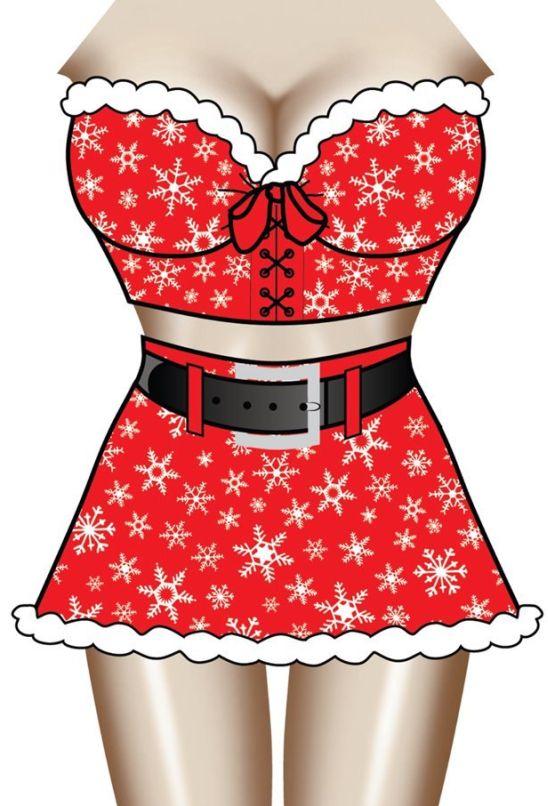 Apron Santa Girl Apron