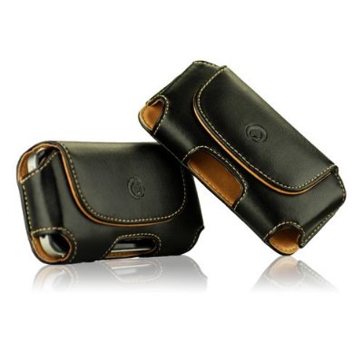 Leather Case with Rotating Belt Clip for iPhone 4 4S