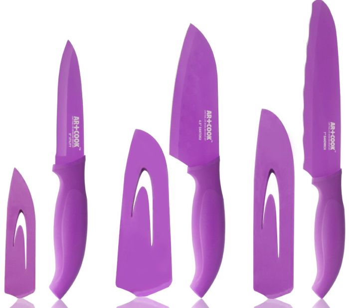 Paring Knife Coated Stainless Steel Collection Set Paring Knife Coated Stainless Steel Collection Set