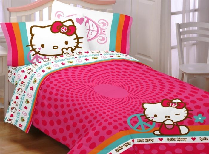 Hello Kitty Peace Kitty Sheet Set Hello Kitty Peace Kitty Sheet Set
