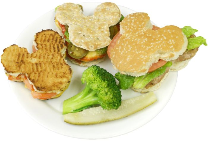 Disney Mickey Mouse Shaped Burger Press Bun Cutter Disney Mickey Mouse Shaped Burger Press Bun Cutter