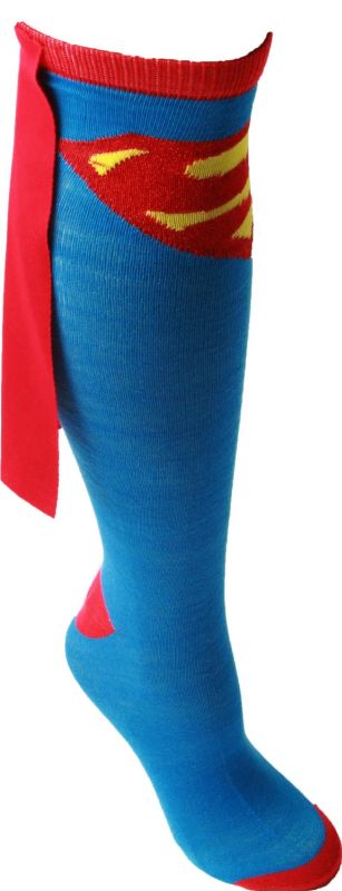 Superman Knee High Cape Sock Superman Knee High Cape Sock