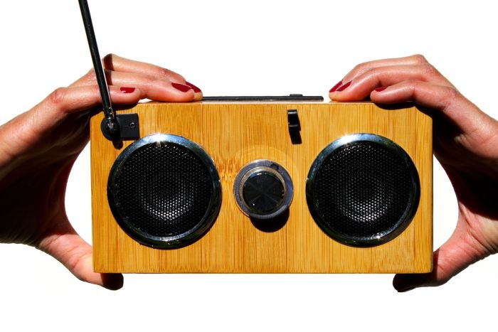 Mini Bamboo Wood Boombox _ Personal Speaker - PT01 Mini Bamboo Wood Boombox / Personal Speaker