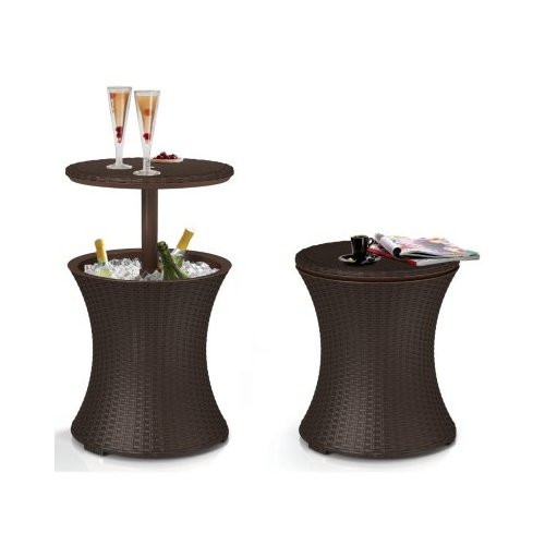 Cool Bar Patio Table Party Cooler Keter Wicker Rattan Cool Bar Patio Table Party Cooler Keter Wicker Rattan