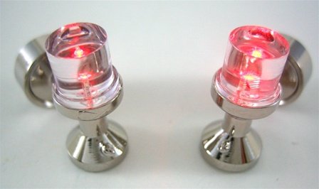 LED Red Light Cufflinks LED Red Light Cufflinks