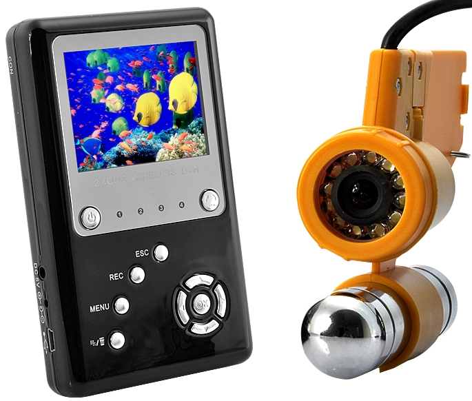 Professional Underwater Video Camera with Wireless Viewscreen and DVR Professional Underwater Video Camera with Wireless Viewscreen and DVR
