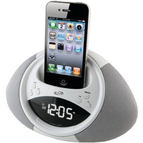 ILIVE ICP122W IPHONE(R) & IPOD(R) CLOCK RADIO
