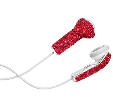 Swarovski Elements iPhone Earbuds New