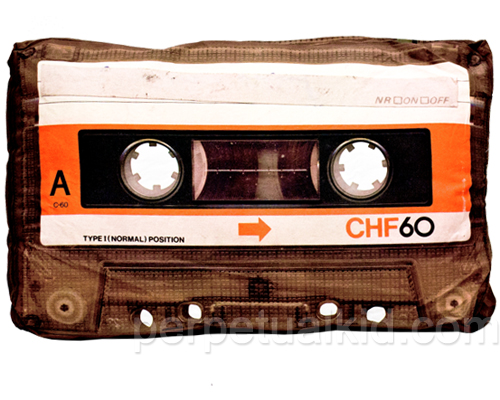 CASSETTE TAPE PILLOW CASSETTE TAPE PILLOW