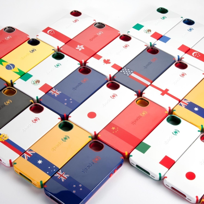 Limited Edition iPhone 4S CandyShell Case, US Flag - 1 Pack - Carrying Case - Retail Packaging - Red_White_Blue - PT03 US Flag