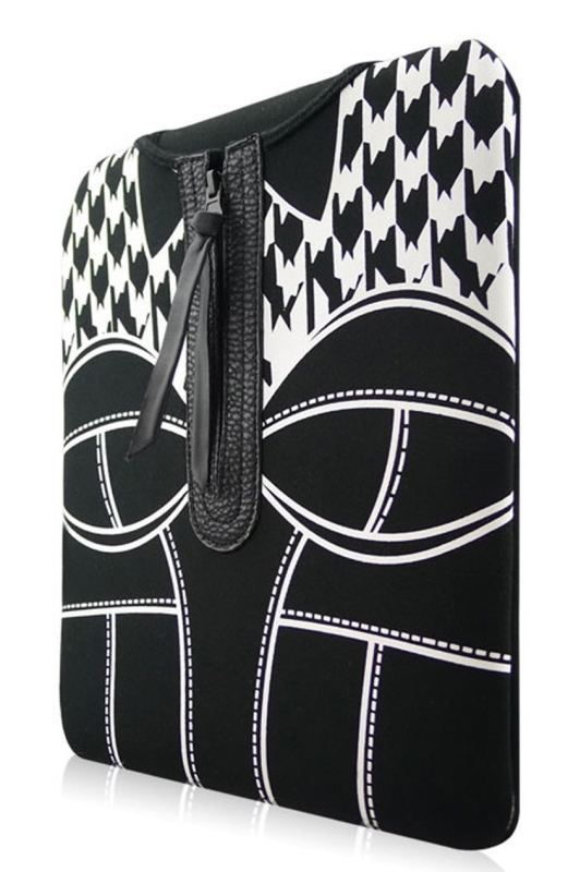 Amazon.com Wardmaster Cat Bra iPad _ 10' Neoprene Sleeve in Black & White - PT01