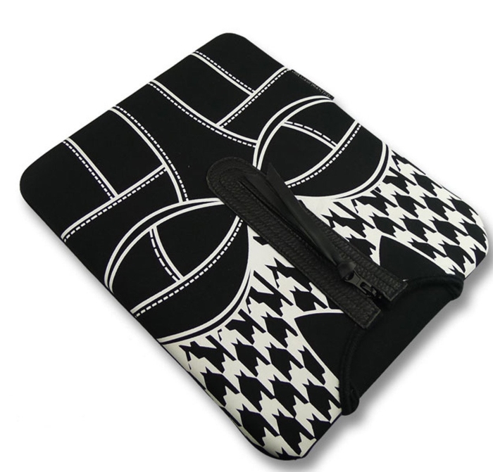 Amazon.com Wardmaster Cat Bra iPad _ 10' Neoprene Sleeve in Black & White - PT02