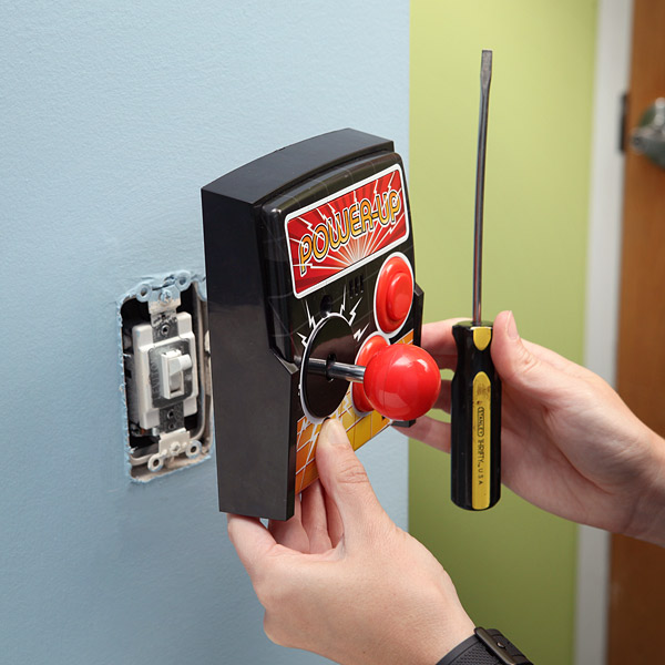 Power-Up Arcade Light Switch Plate Power-Up Arcade Light Switch Plate