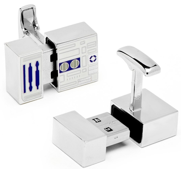Star Wars R2D2 4GB USB Flash Drive Cufflinks