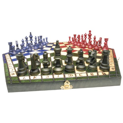 Wooden Chess Set - For Three Players Wooden Chess Set - For Three Players