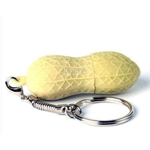 32 Gb USB Memory Peanut Yellow Keychain Stick Flash Pen Drive 32 Gb USB Memory Peanut Yellow Keychain Stick Flash Pen Drive