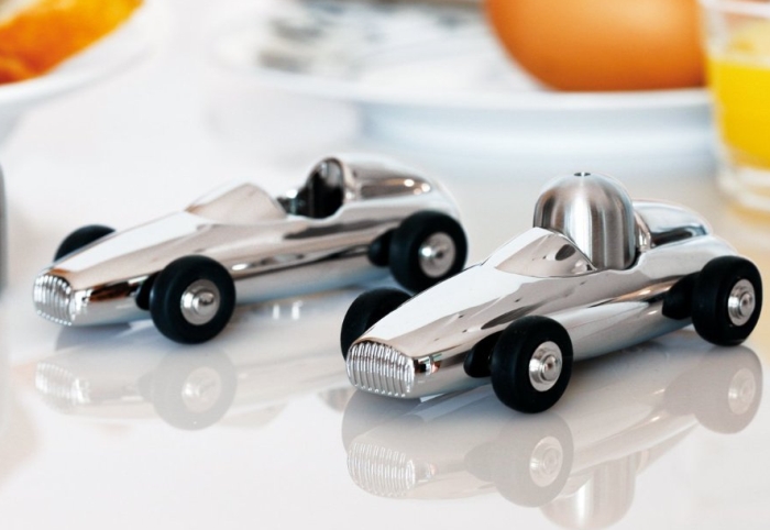 Salt and Pepper Shaker Racing Car