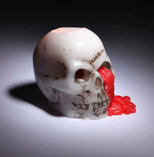 Bleeding Skull Candle Bleeding Skull Candle