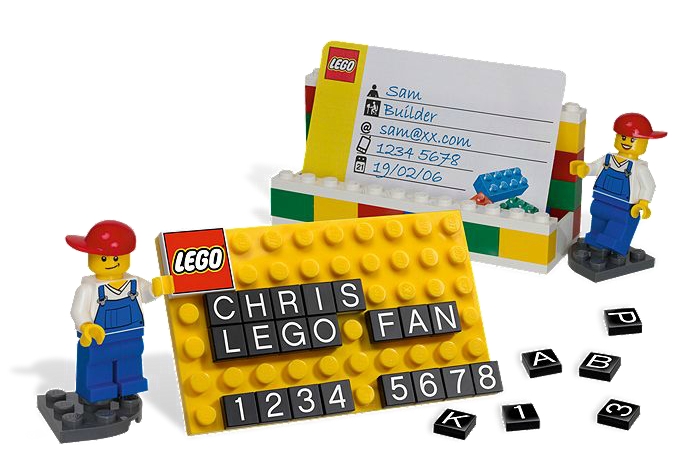 LEGO Desk Business Card Holder