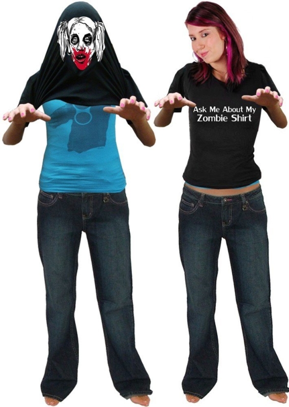 Ask Me About My Zombie Chick Shirt T-Shirt 