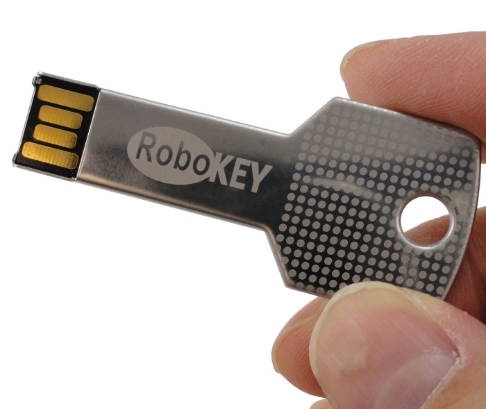 16 Gb Stainless Steel Key Shape USB 2.0 Flash Drive - MAIN 16 Gb Stainless Steel Key Shape USB 2.0 Flash Drive