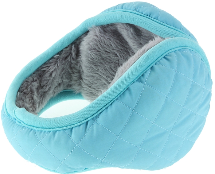 Kitsound Quilted Music Ear Muffs for iPhone, iPod and MP3 - Turquoise - MAIN Quilted Music Ear Muffs for iPhone, iPod and MP3