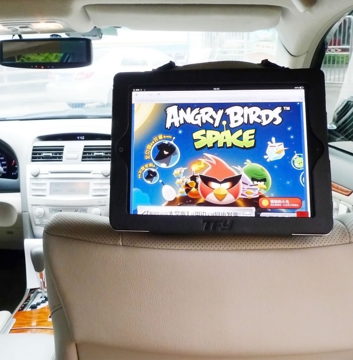 TFY iPad 3 _ iPad 2 Car Headrest Mount Holder - MAIN iPad 3 / iPad 2 Car Headrest Mount Holder