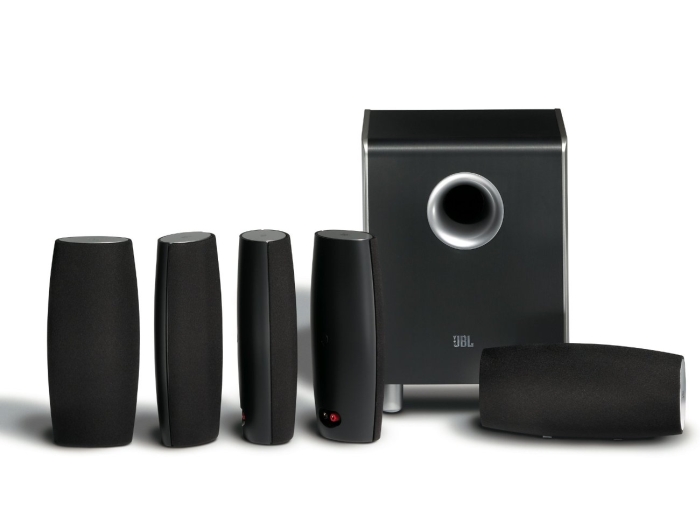 JBL CS6100BG High-Performance Complete 6-Piece Home Theater Speaker System 
