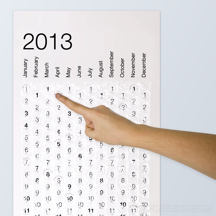 Bubblewrap Calendar 2013 Bubblewrap Calendar 2013