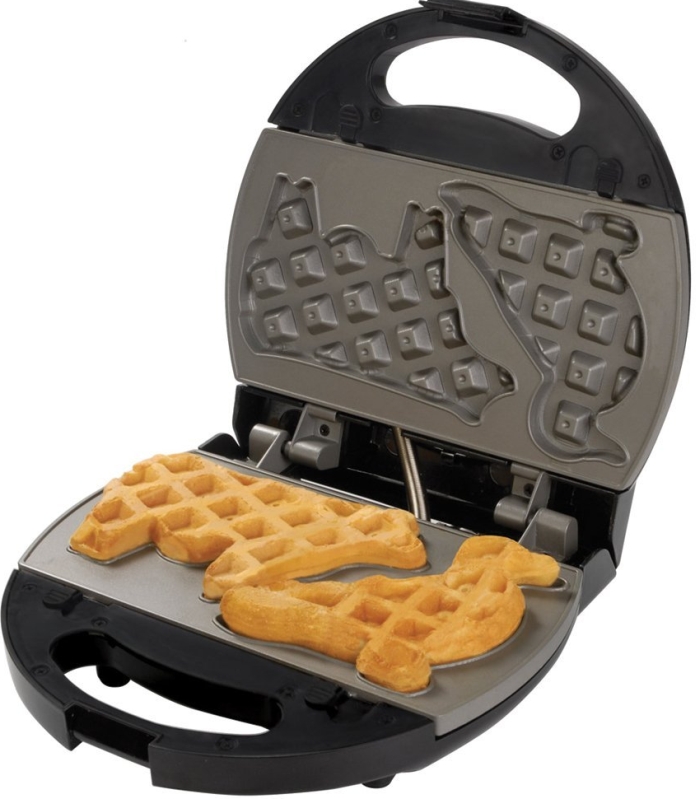 Nonstick Waffle and Sandwich Maker with 3 Removable Plates