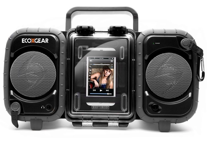 Rugged and Waterproof Stereo Boombox Rugged and Waterproof Stereo Boombox