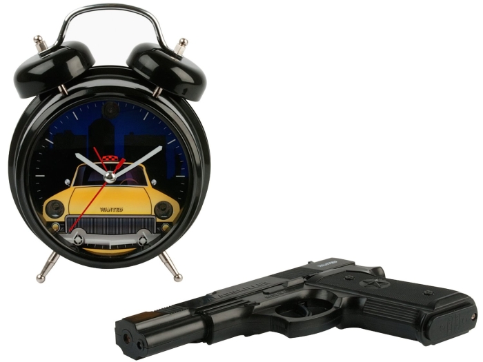 Wanted Shoot the Taxi with Remote Gun Alarm Clock Wanted Shoot the Taxi with Remote Gun Alarm Clock