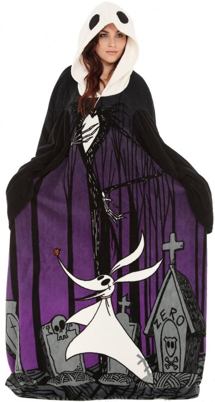 The Nightmare Before Christmas Jack Cozy Throw With Sleeves The Nightmare Before Christmas Jack Cozy Throw With Sleeves