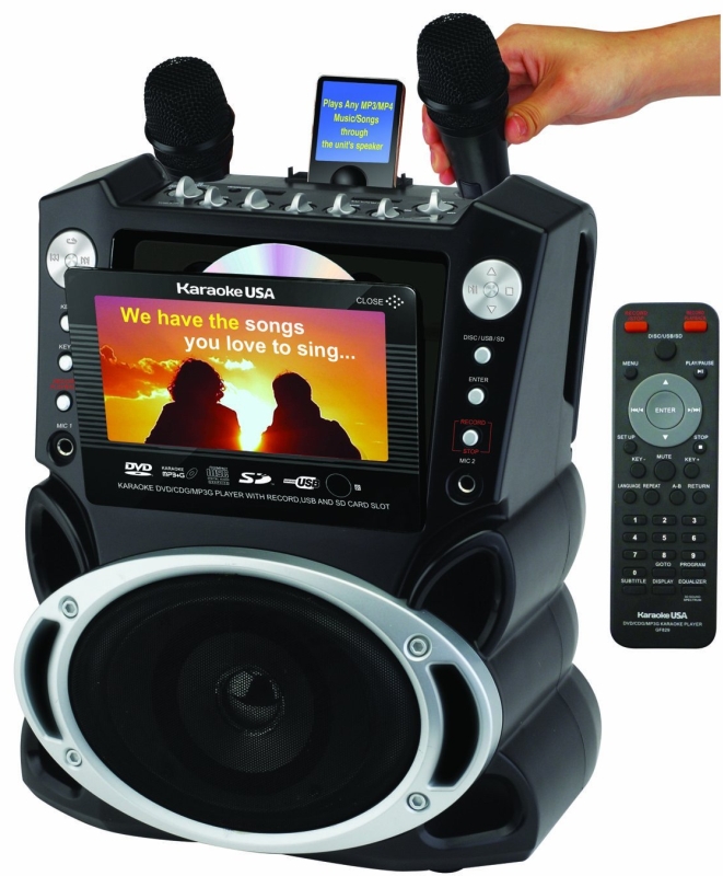 Karaoke USA Karaoke System with 7-Inch TFT Color Screen Karaoke USA Karaoke System with 7-Inch TFT Color Screen