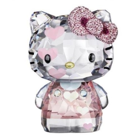 Swarovski Crystal Hello Kitty Pink Hearts Limited Edition 2012 Figurine Swarovski Crystal Hello Kitty Pink Hearts Limited Edition 2012 Figurine