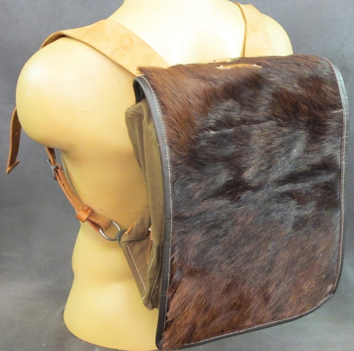 Amazon.com German WWII Tornister 34 Cowhide Backpack with Shoulder Straps - MAIN